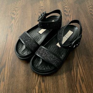 N.21 Leather Glitter Sandals Size 38 (US 8)